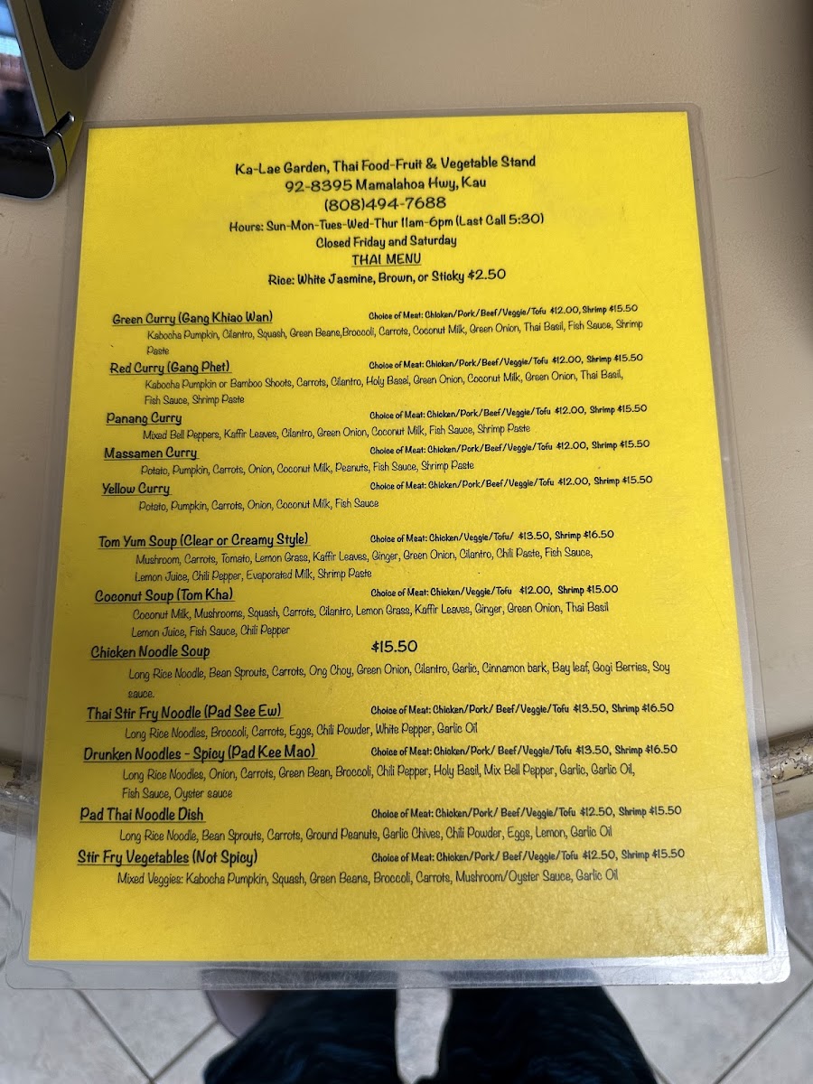 Ka Lae Garden Thai Food Menu-10