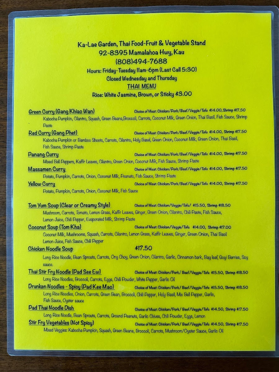 Ka Lae Garden Thai Food Menu-4