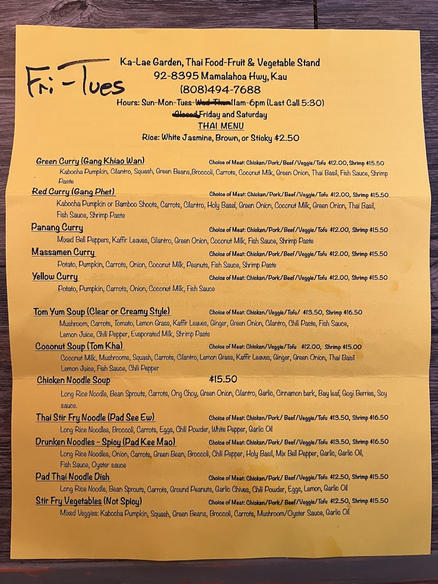 Ka Lae Garden Thai Food Menu-7